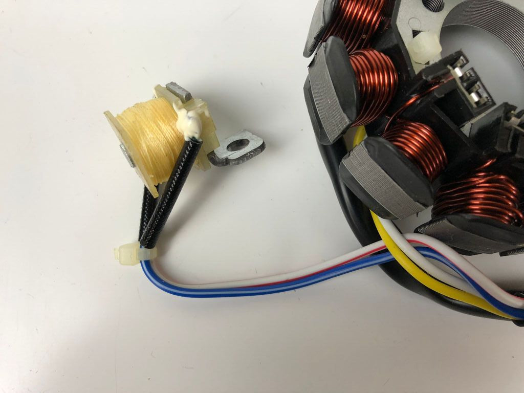 Lichtmaschine Stator 12 Pole, Minarelli AM6 Power Up (Moric), NEU