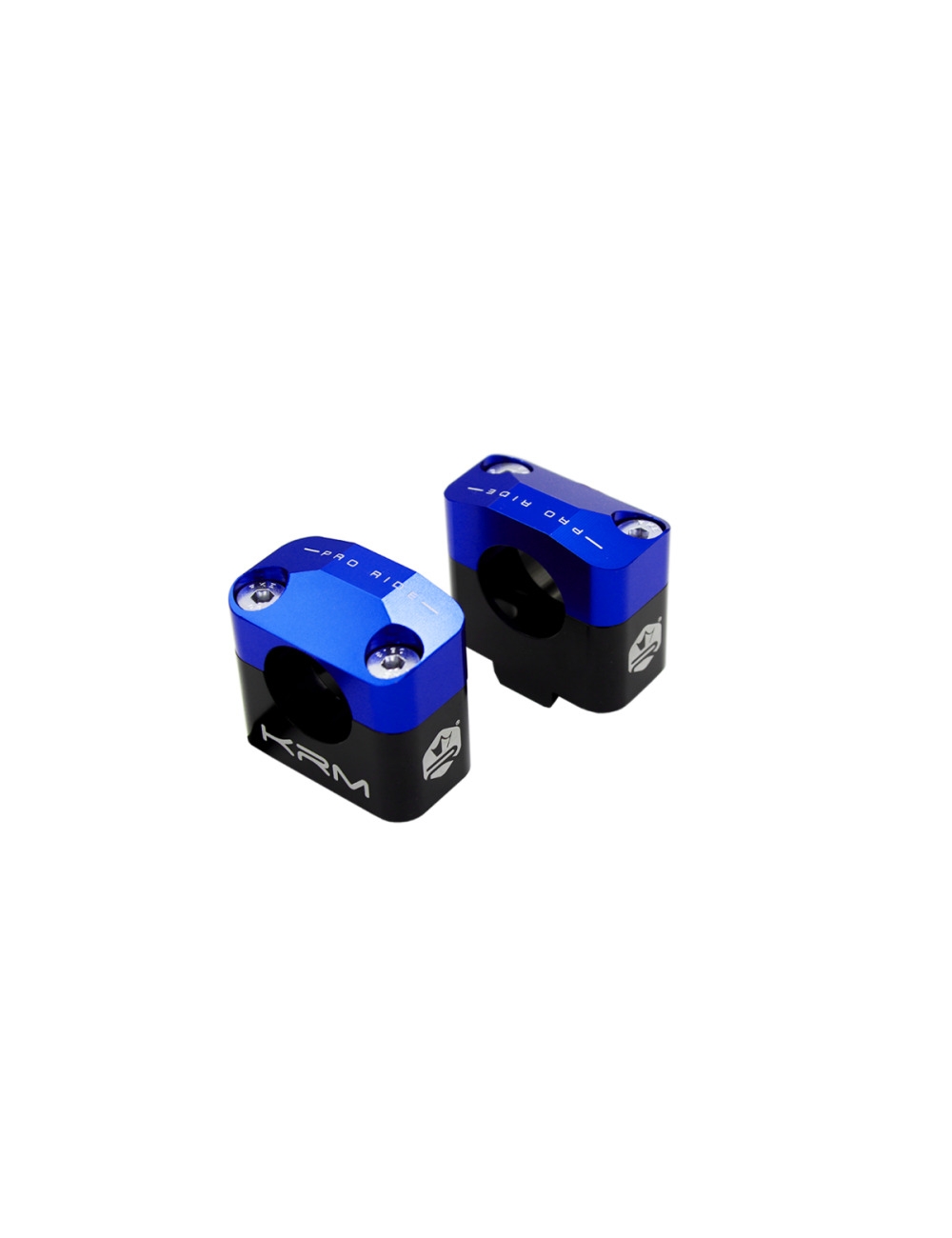 Lenkeraufnahme für 28mm Lenker, KRM, schwarz/blau