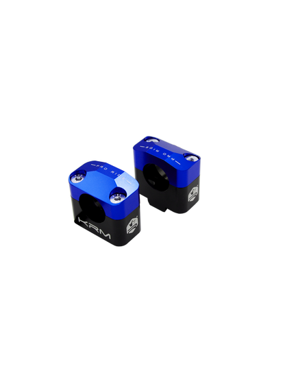 Lenkeraufnahme für 28mm Lenker, KRM, schwarz/blau