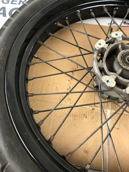 vordere Speichenfelge mit Reifen, Derbi/Aprilia/Gilera, 100/80-17, 12mm Achsdurchmesser