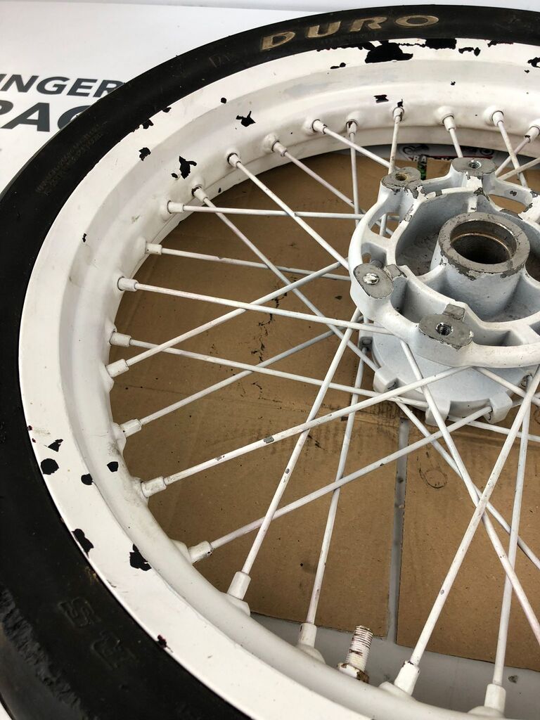vordere Speichenfelge mit Reifen, Derbi/Aprilia/Gilera, 100/80-17, ohne Lager