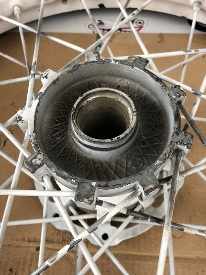 vordere Speichenfelge mit Reifen, Derbi/Aprilia/Gilera, 100/80-17, ohne Lager