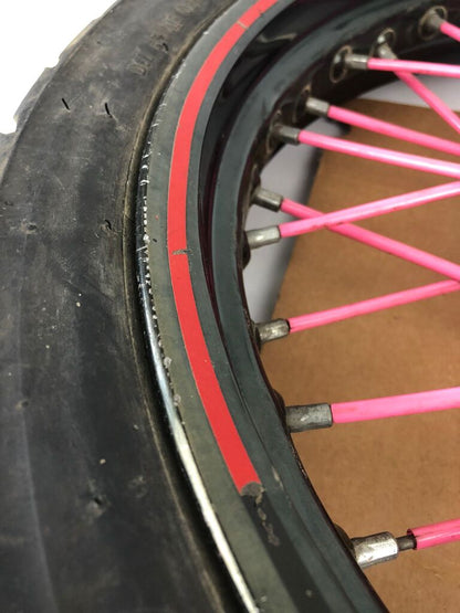 vordere Speichenfelge mit Reifen, Derbi/Aprilia/Gilera, 100/80-17, 12mm Achsdurchmesser