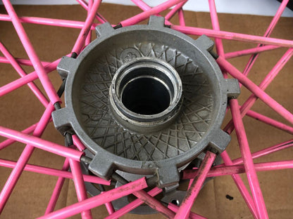 vordere Speichenfelge mit Reifen, Derbi/Aprilia/Gilera, 100/80-17, 12mm Achsdurchmesser