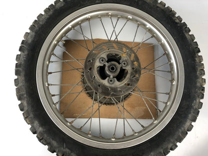 hintere Speichenfelge mit Stollenreifen, Derbi/Aprilia/Gilera, 110/80-18, 12mm Achsdurchmesser