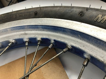 vordere Speichenfelge mit Reifen, Derbi/Aprilia/Gilera, 100/80-17, 12mm Achsdurchmesser