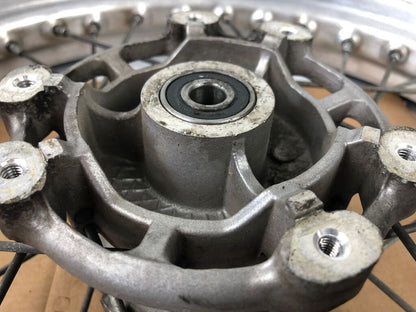 vordere Speichenfelge mit Reifen, Derbi/Aprilia/Gilera, 100/80-17, 12mm Achsdurchmesser
