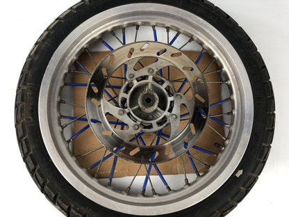 vordere Speichenfelge mit Reifen, Derbi/Aprilia/Gilera, 100/80-17, 12mm Achsdurchmesser