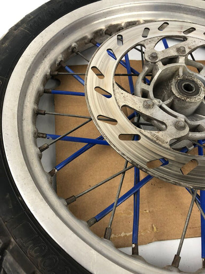 vordere Speichenfelge mit Reifen, Derbi/Aprilia/Gilera, 100/80-17, 12mm Achsdurchmesser