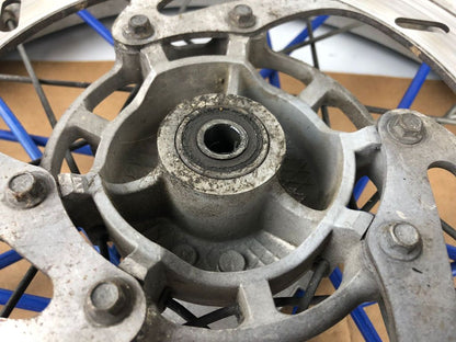 vordere Speichenfelge mit Reifen, Derbi/Aprilia/Gilera, 100/80-17, 12mm Achsdurchmesser