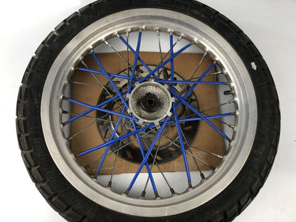 vordere Speichenfelge mit Reifen, Derbi/Aprilia/Gilera, 100/80-17, 12mm Achsdurchmesser