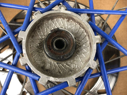 vordere Speichenfelge mit Reifen, Derbi/Aprilia/Gilera, 100/80-17, 12mm Achsdurchmesser