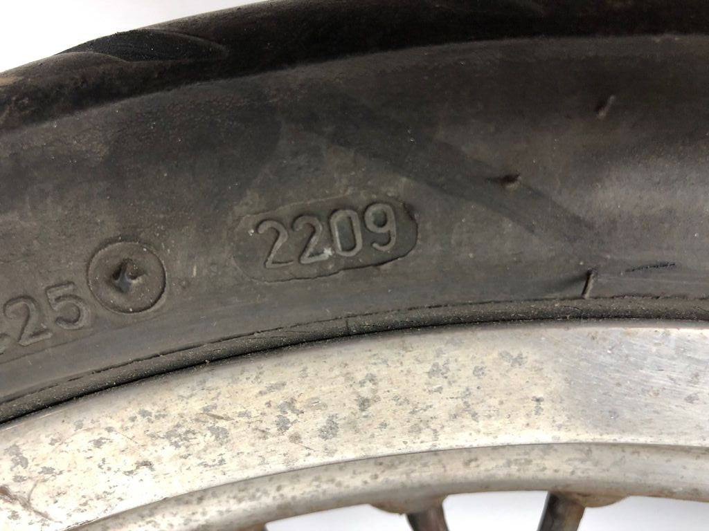 vordere Speichenfelge mit Reifen, Derbi/Aprilia/Gilera, 100/80-17, 12mm Achsdurchmesser