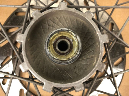 vordere Speichenfelge mit Reifen, Derbi/Aprilia/Gilera, 100/80-17, 12mm Achsdurchmesser