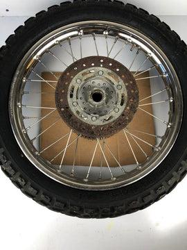 hintere Speichenfelge mit Stollenreifen, Rieju, 110/80-18, ohne Lager