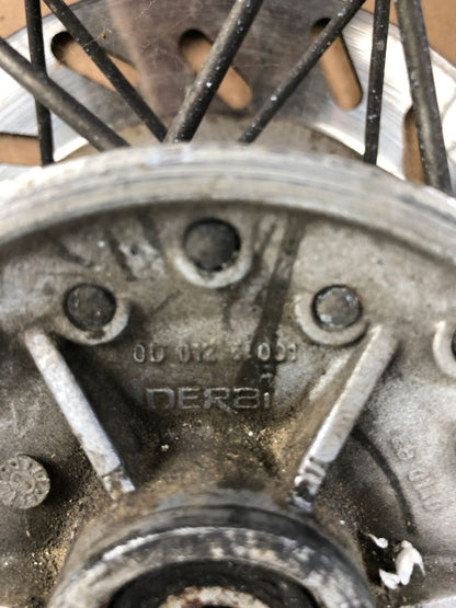 vordere Speichenfelge mit Reifen, Derbi, 110/70-17, 12mm Achsdurchmesser