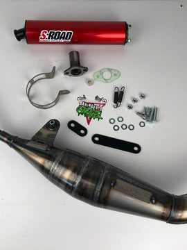 MVT S-Road Lower Sportauspuff 50-80cc, D50B0/EBS/EBE, NEU