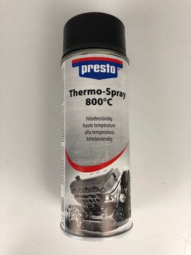 Thermo-Lackspray Presto matt schwarz, 800°C 400ml