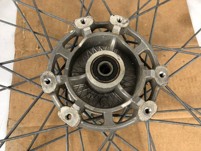 vordere Speichenfelge mit Stollenreifen, Derbi/Aprilia/Gilera, 80/90-21, 12mm Achsdurchmesser