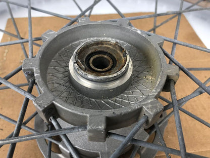 vordere Speichenfelge mit Stollenreifen, Derbi/Aprilia/Gilera, 80/90-21, 12mm Achsdurchmesser