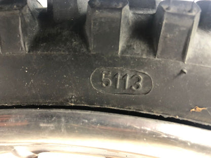 vordere Speichenfelge mit Stollenreifen, Derbi/Aprilia/Gilera, 80/90-21, 12mm Achsdurchmesser
